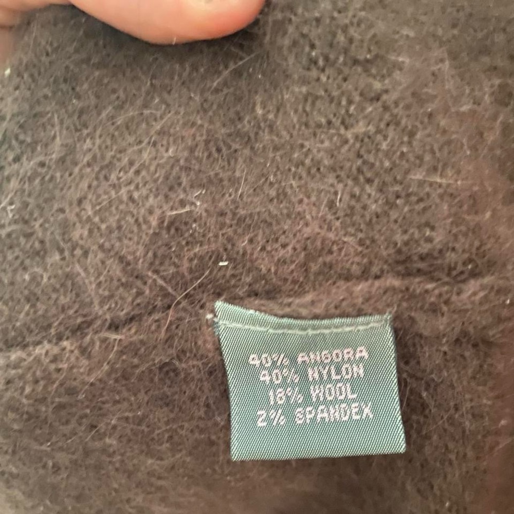 Brown angora sweater - Picture 7 of 8